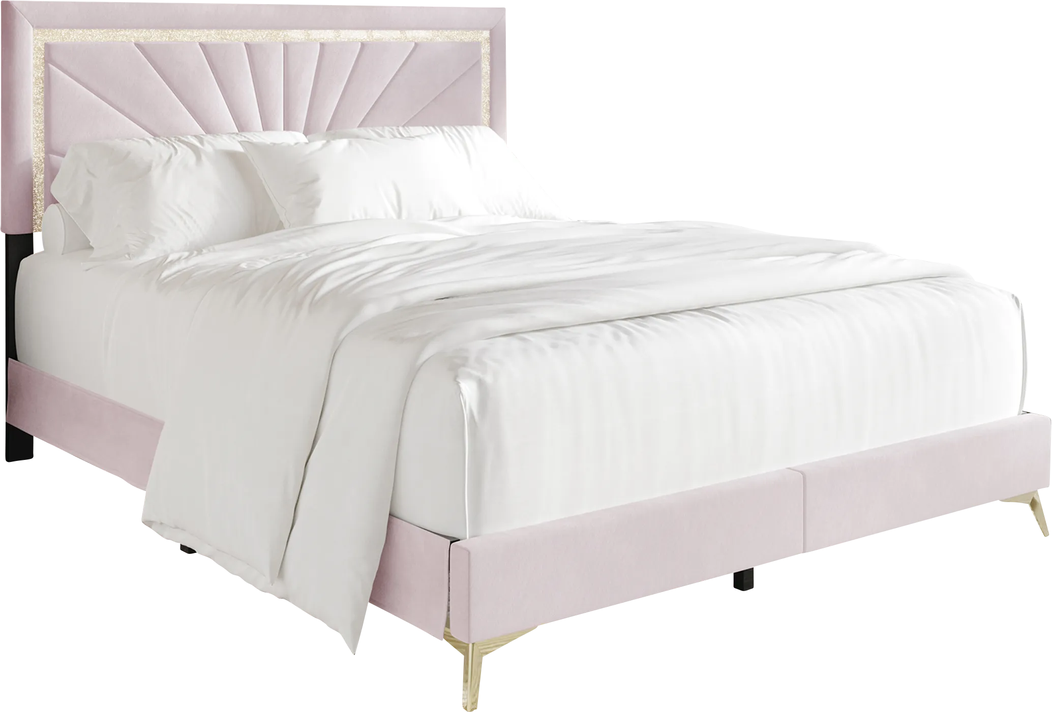 Locust Light Pink Queen Bed - Thumbnail - Image 1