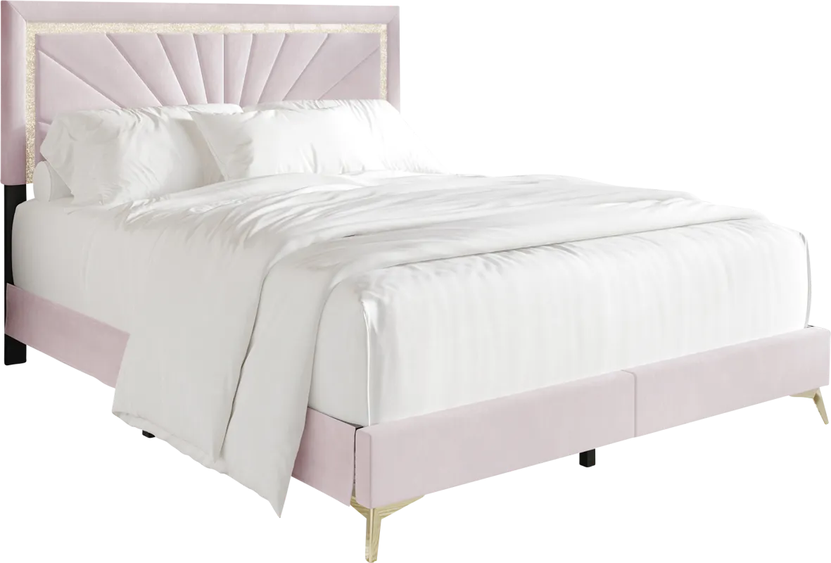 Locust Light Pink Queen Bed