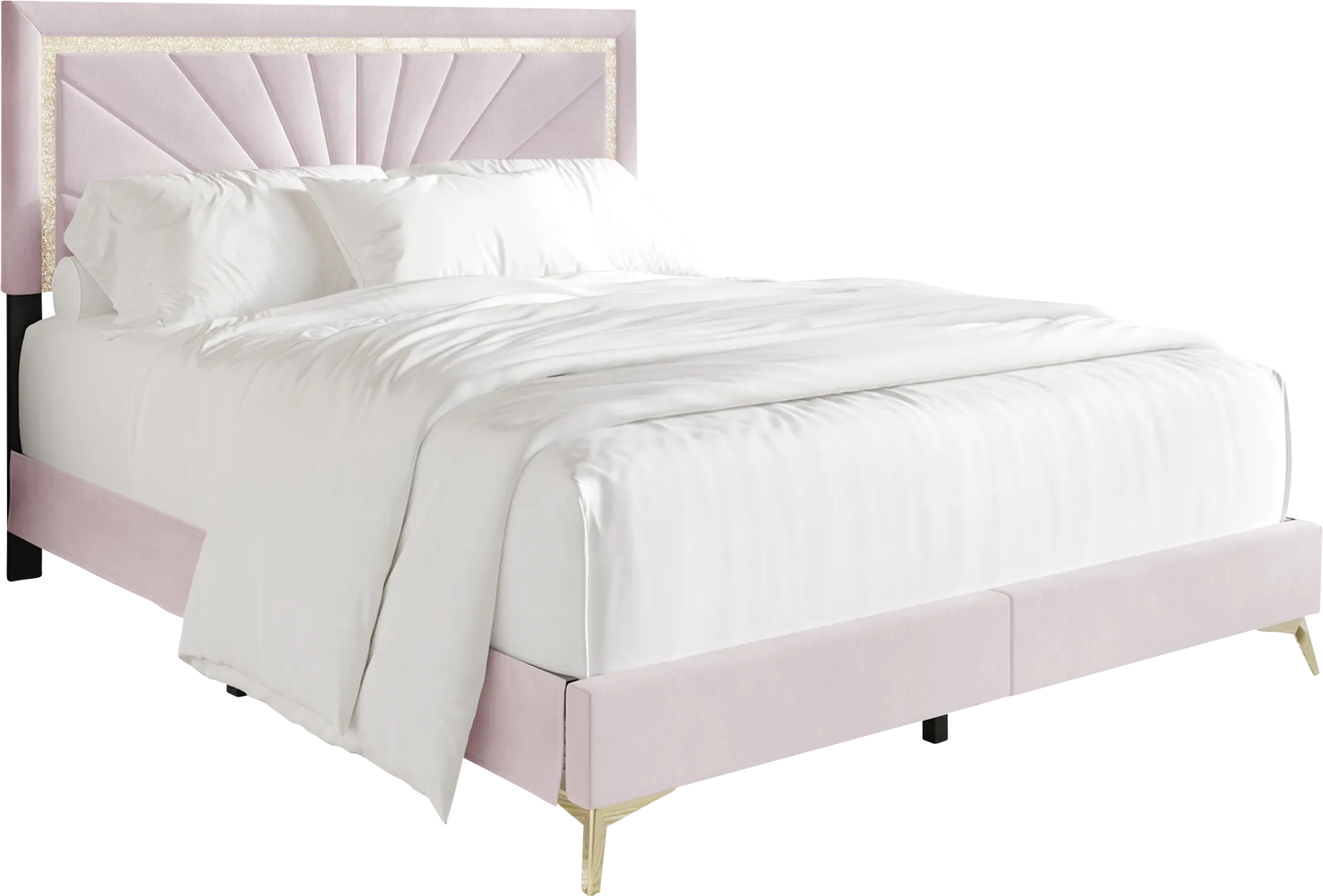 Locust Light Pink Queen Bed - Image 1