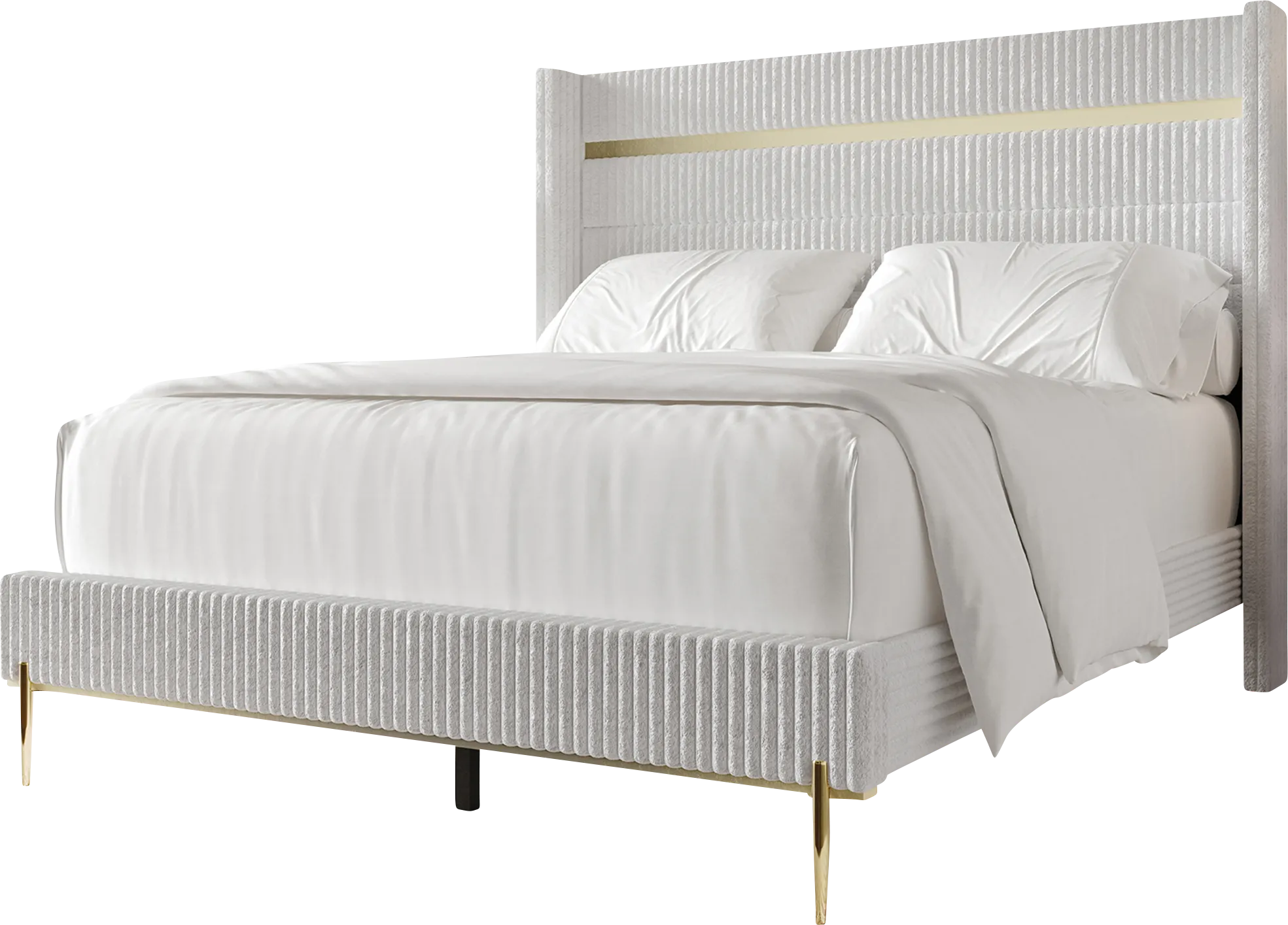 Lilypadway White Queen Bed - Thumbnail - Image 1