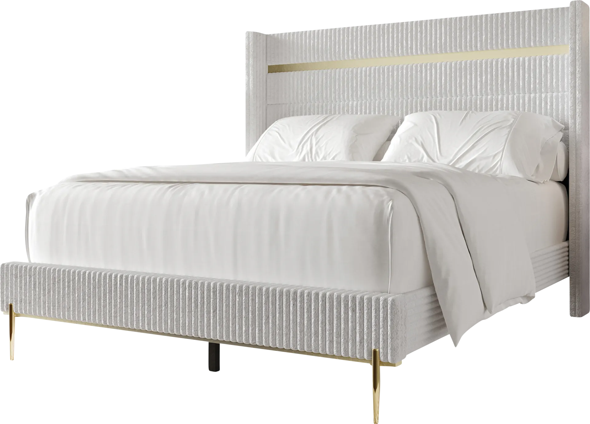 Lilypadway White Queen Bed - Image 1