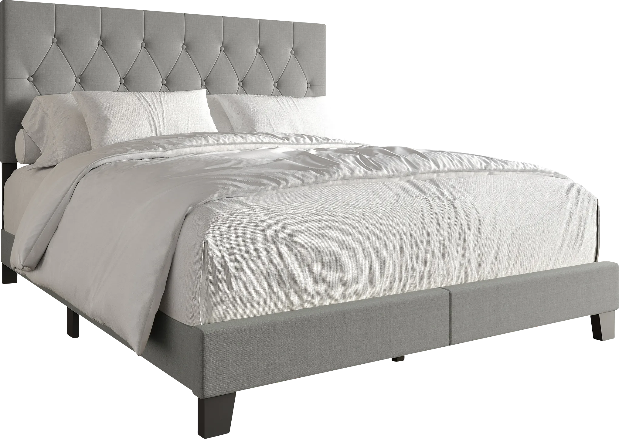 Bellane Gray Queen Bed - Thumbnail - Image 1