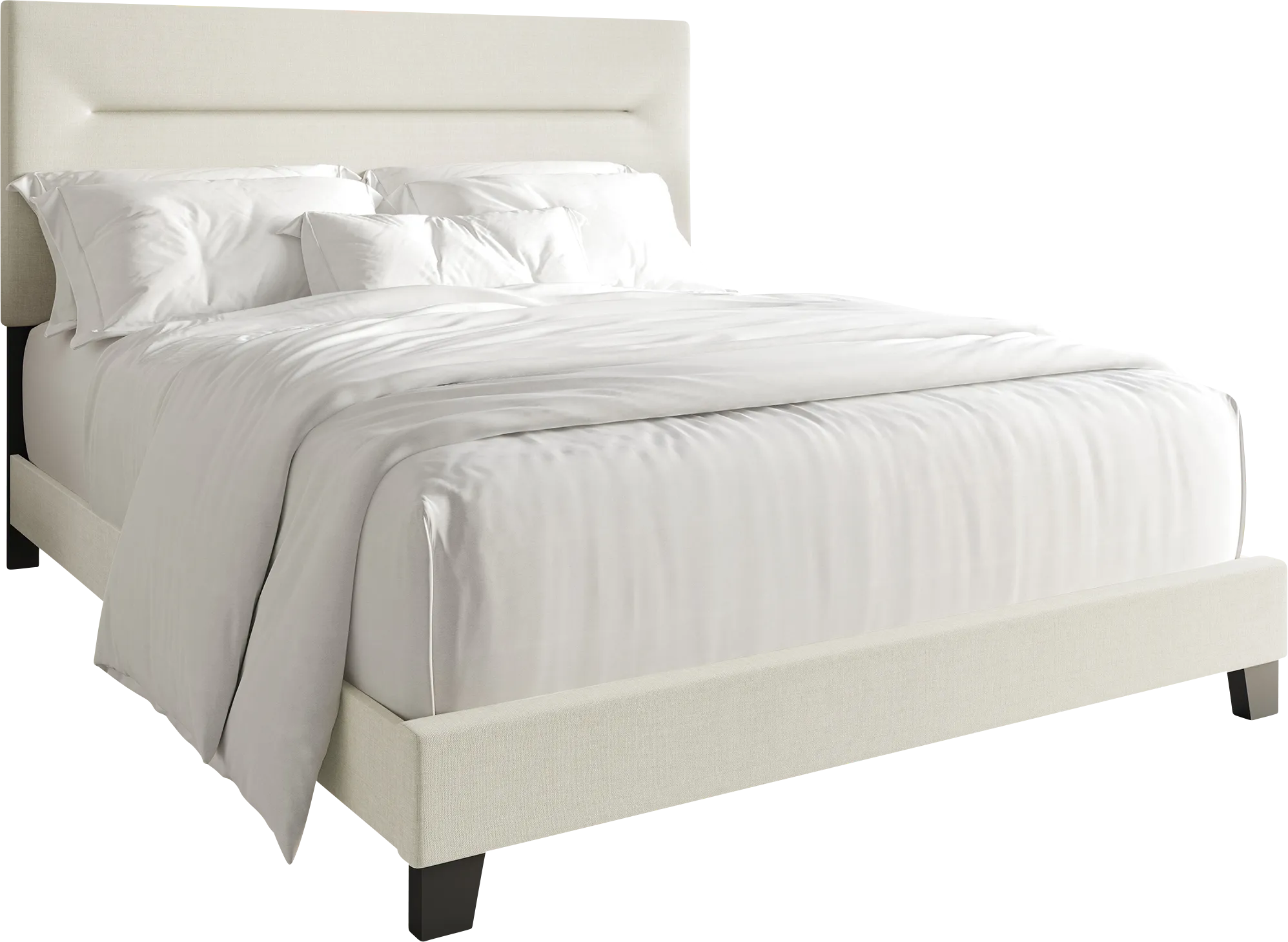 Yewrow Beige Queen Bed - Thumbnail - Image 1