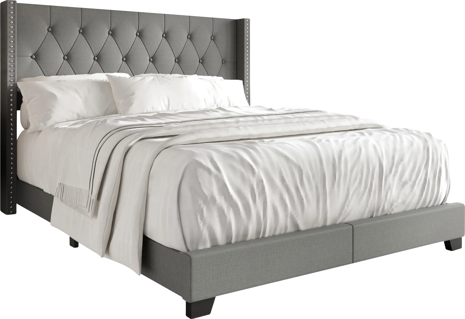 Vistalane Light Gray Queen Bed - Image 1