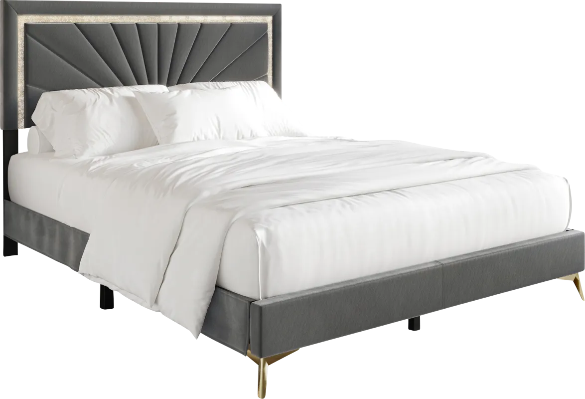 Locust Gray King Bed