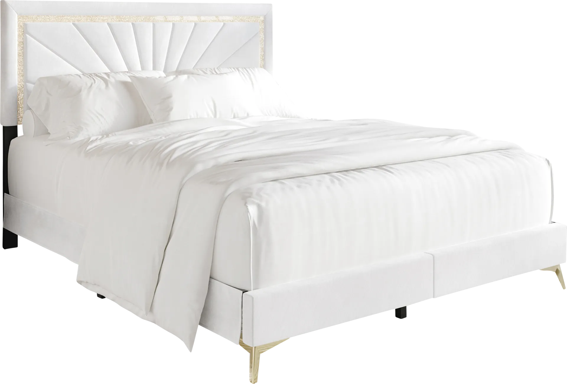 Locust White King Bed - Image 1
