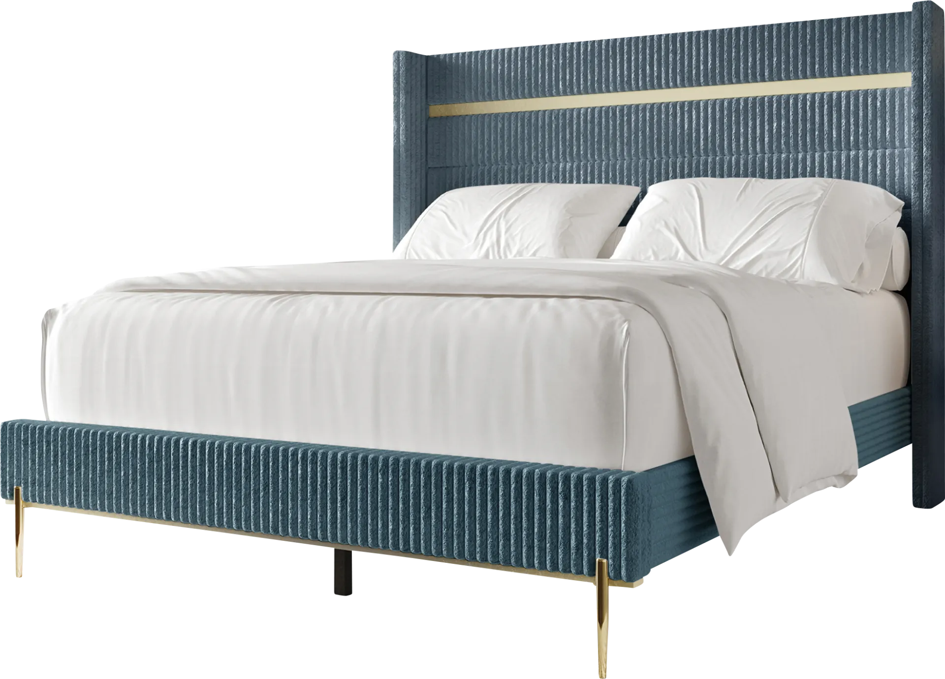 Lilypadway Blue King Bed - Image 1