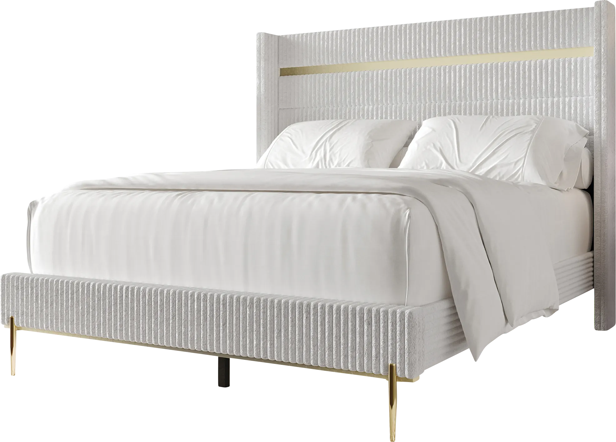 Lilypadway White King Bed - Thumbnail - Image 1