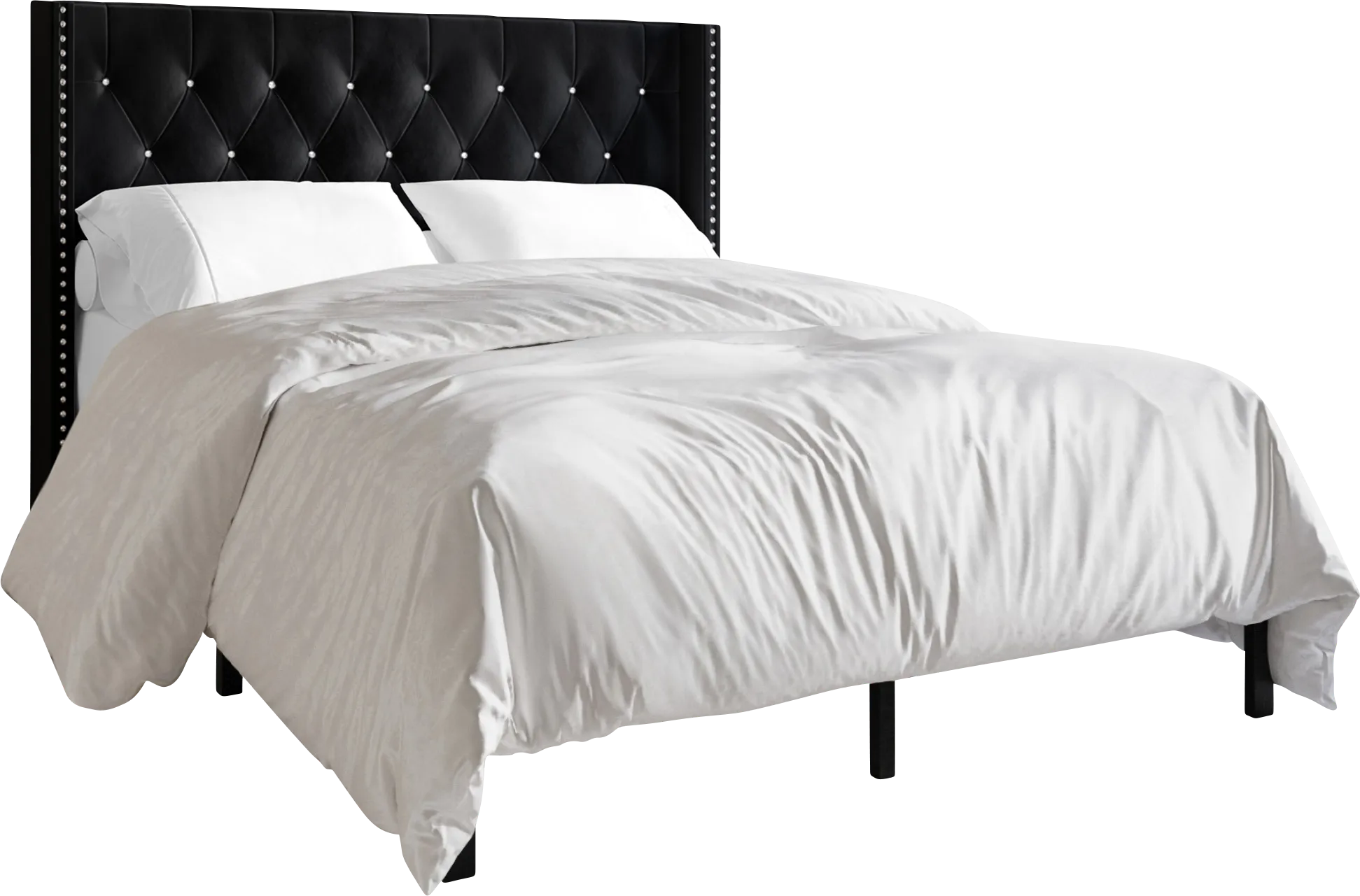 Flaxavenue Black King Bed - Thumbnail - Image 1