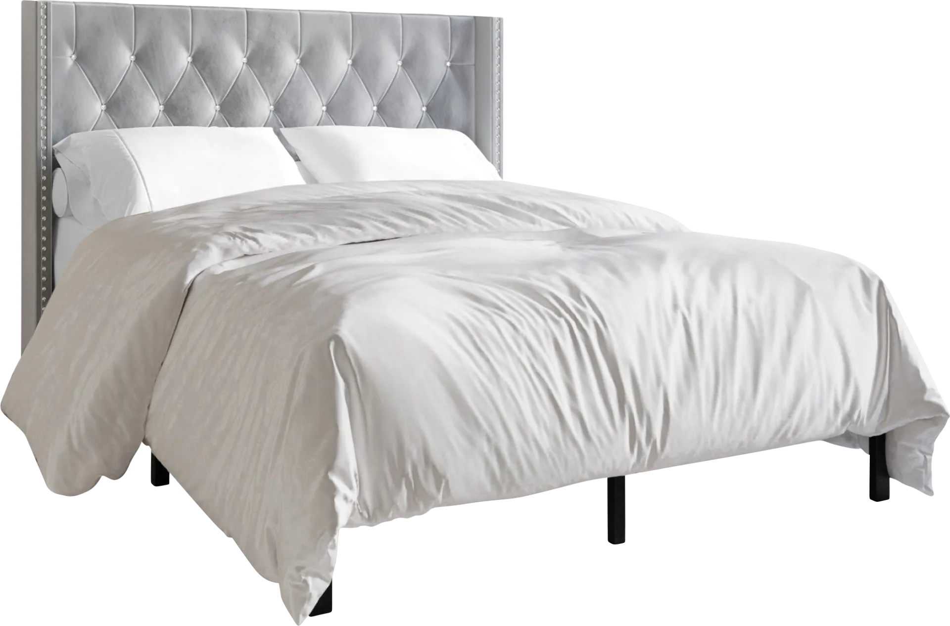 Flaxavenue Gray King Bed - Image 1