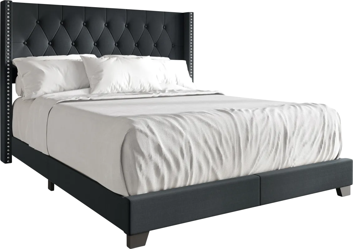 Vistalane Dark Charcoal King Bed