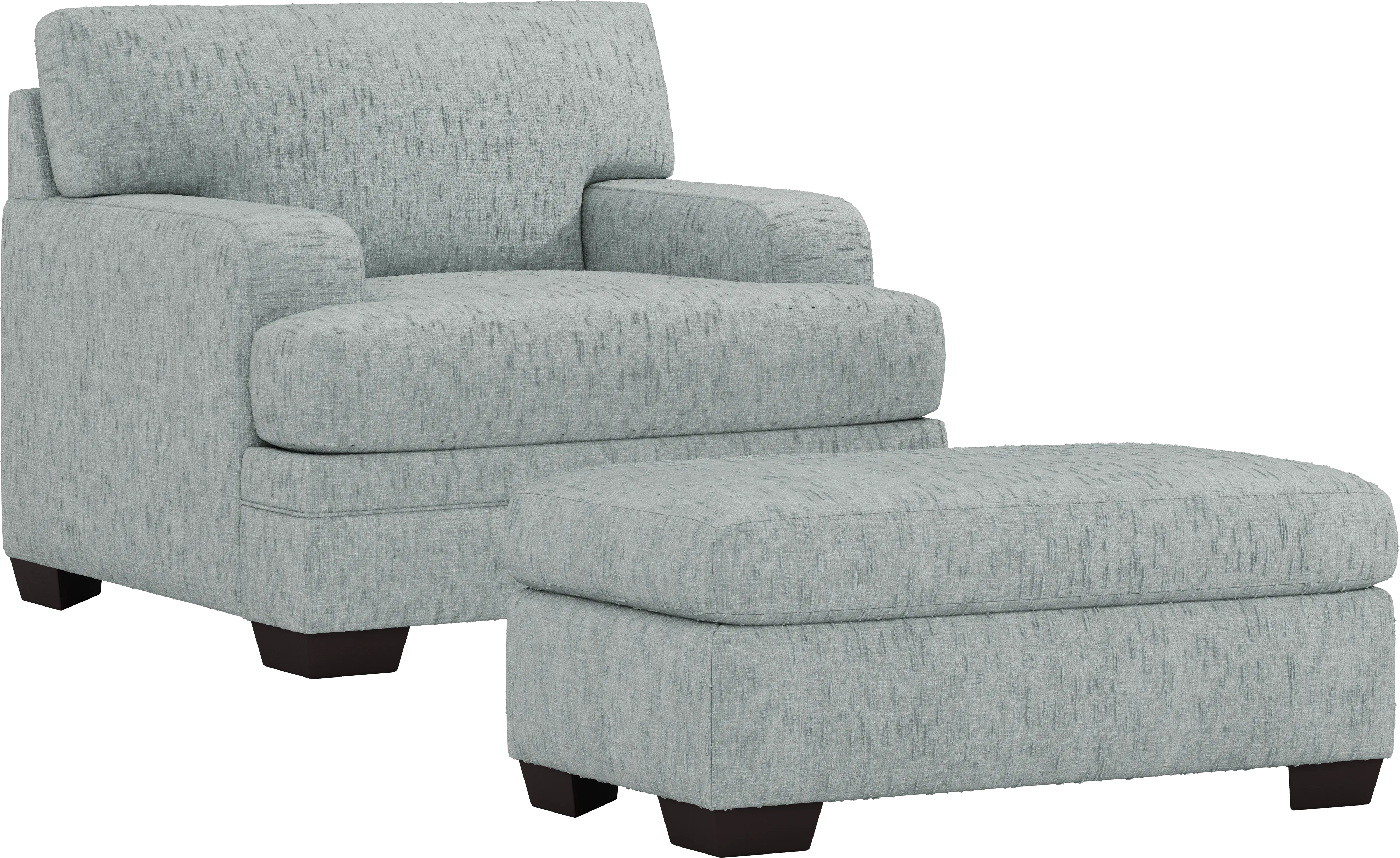 Charlton Park Mist Chair and Ottoman Set - Thumbnail - Image 1