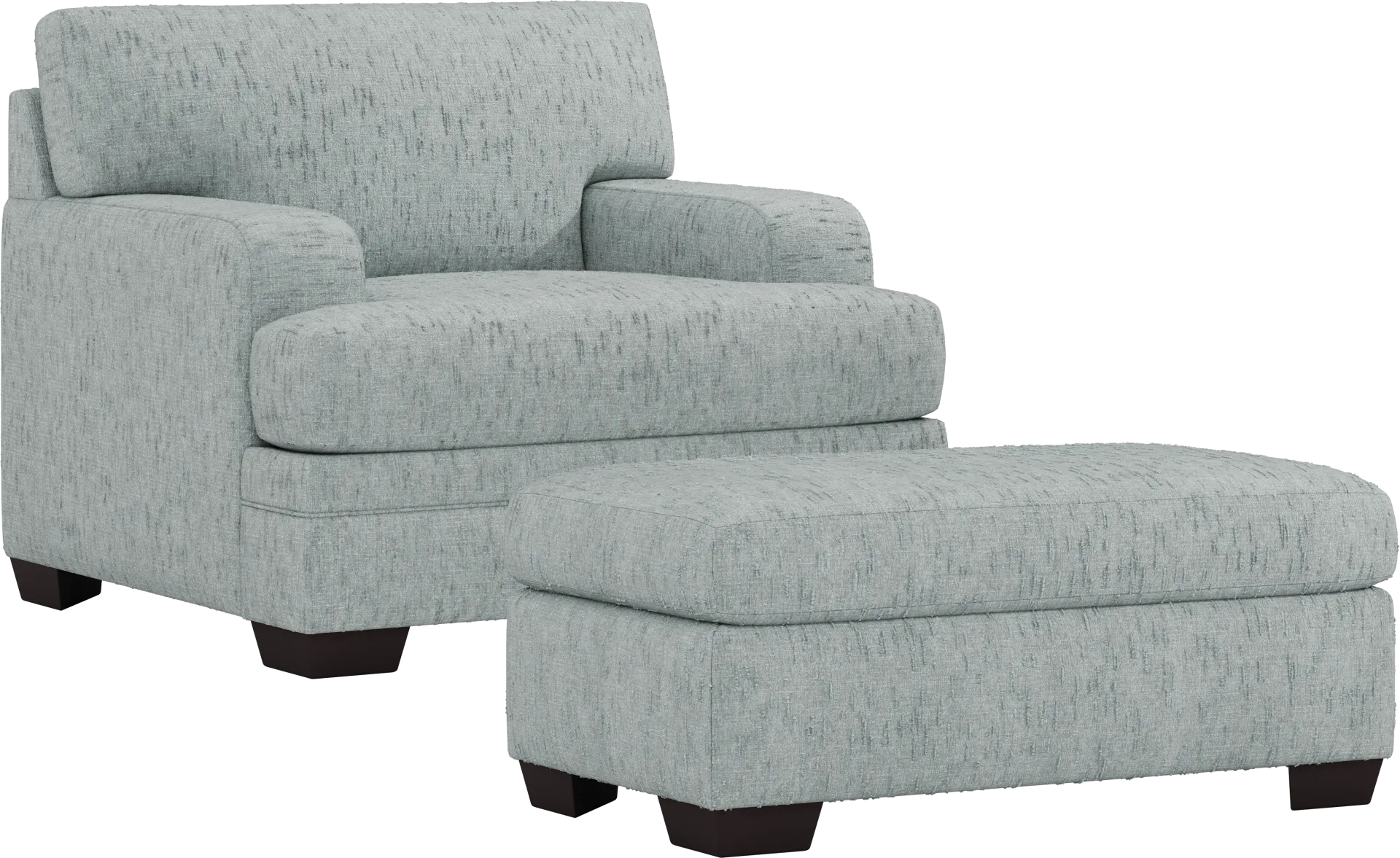 Charlton Park Mist Chair and Ottoman Set - Image 1