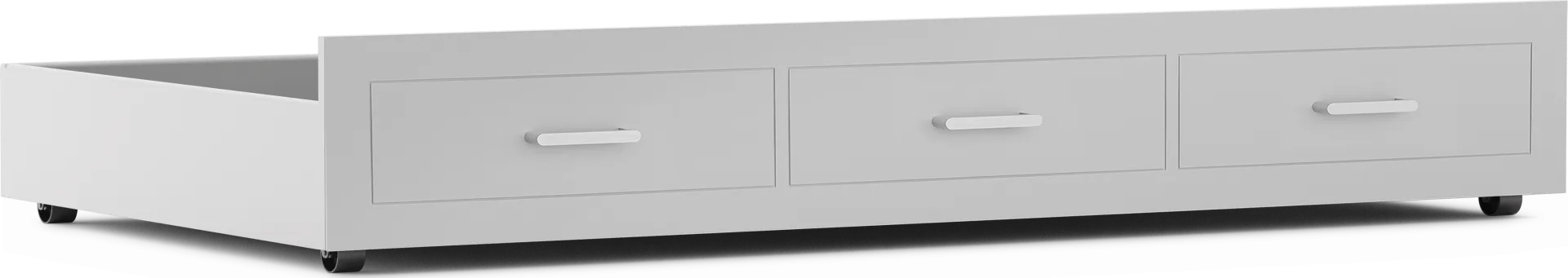 Kids Modern Colors Light Gray Twin Storage Trundle - Image 1