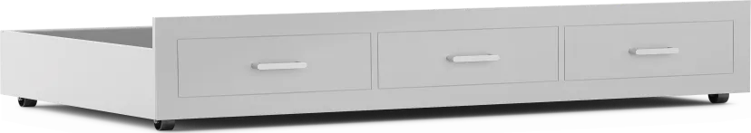 Kids Modern Colors Light Gray Twin Storage Trundle