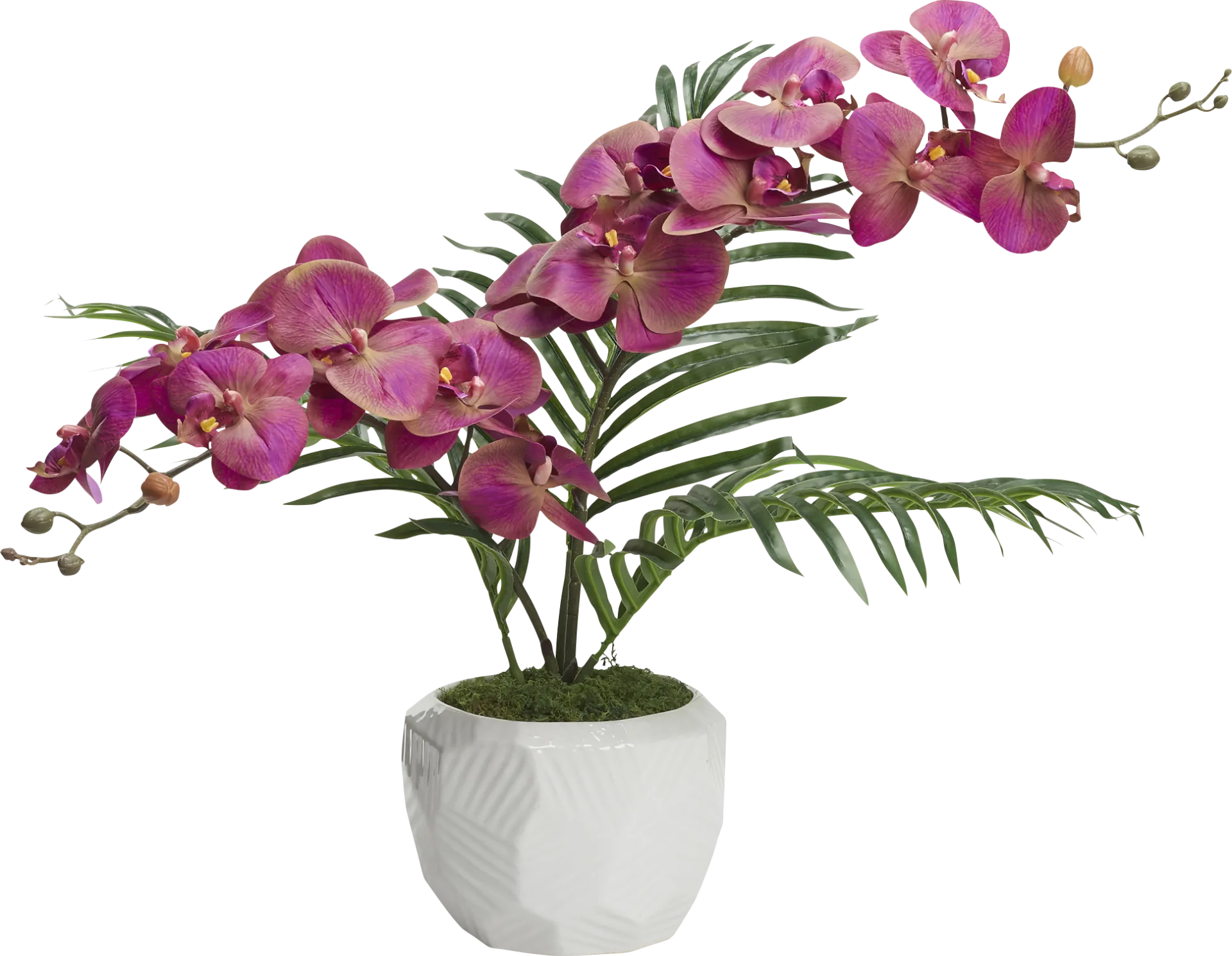 Awiya Fuchsia Silk Floral - Image 1