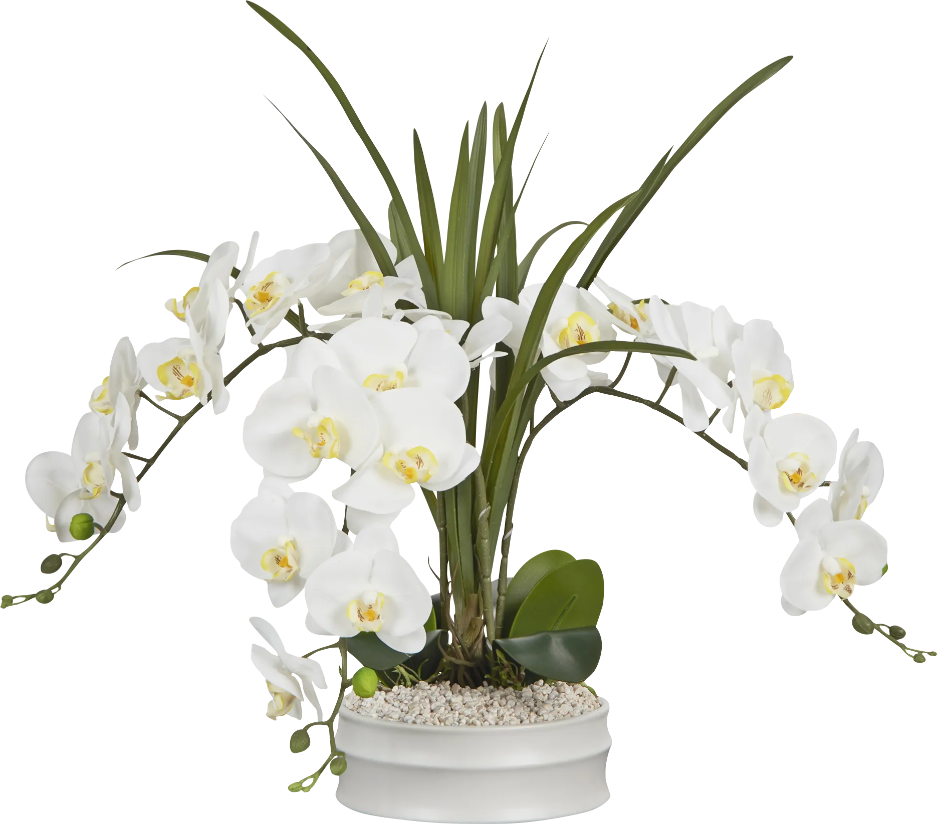 Salum White Silk Floral - Thumbnail - Image 1