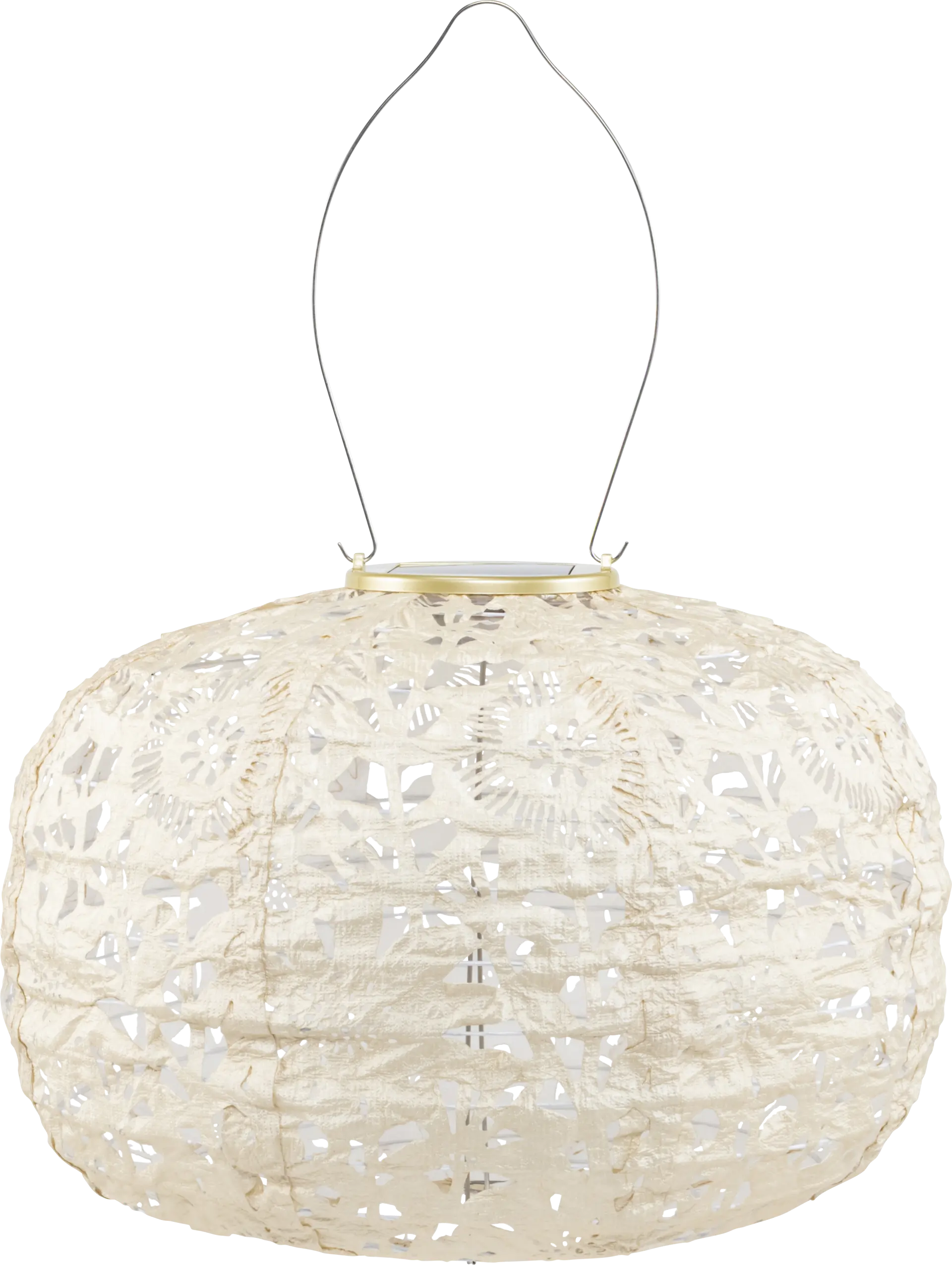 Miya Beige Outdoor Solar Lantern