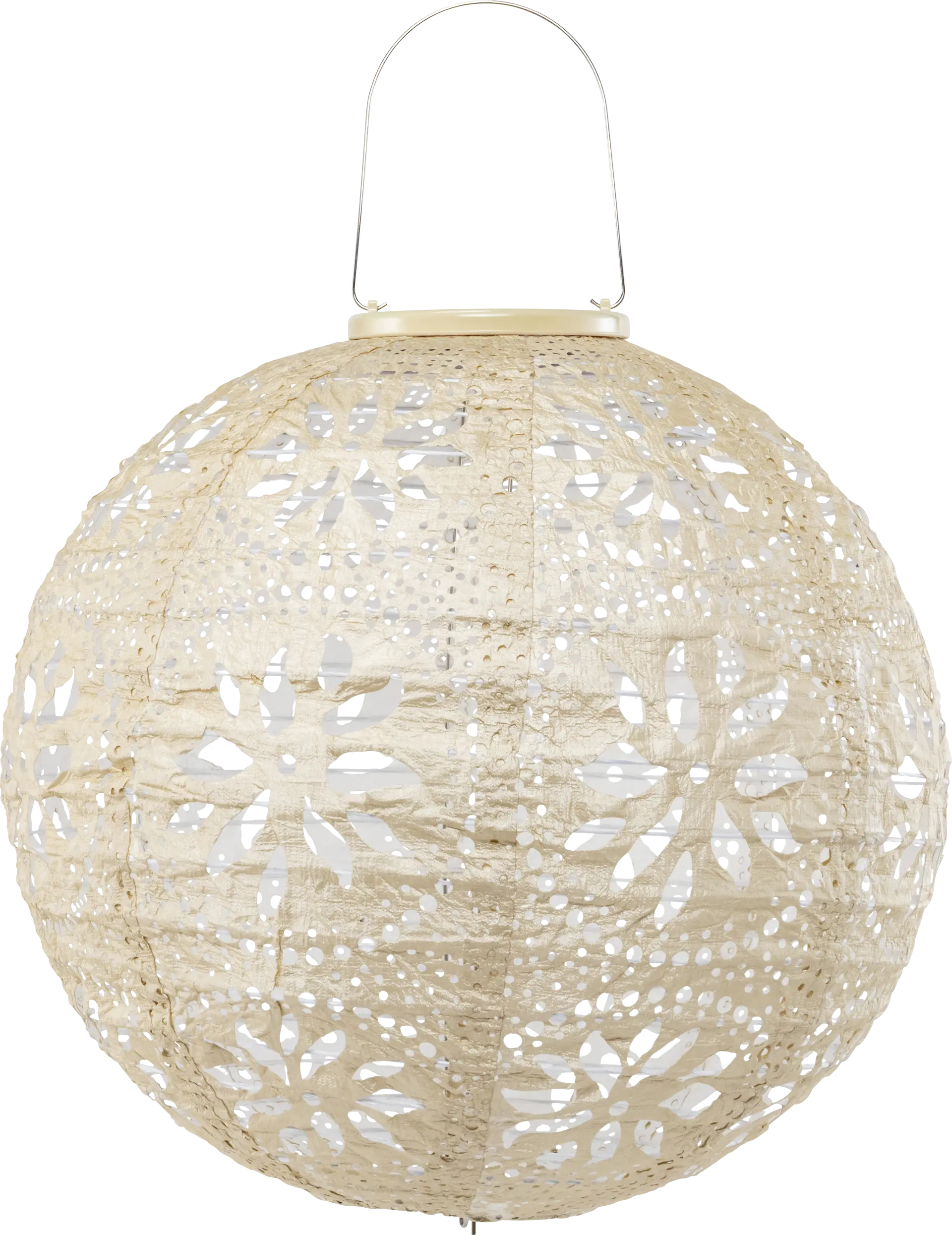Thalassa Beige Outdoor Solar Lantern