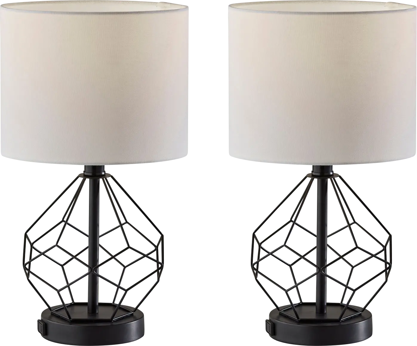 Kairo Black Lamp Set of 2