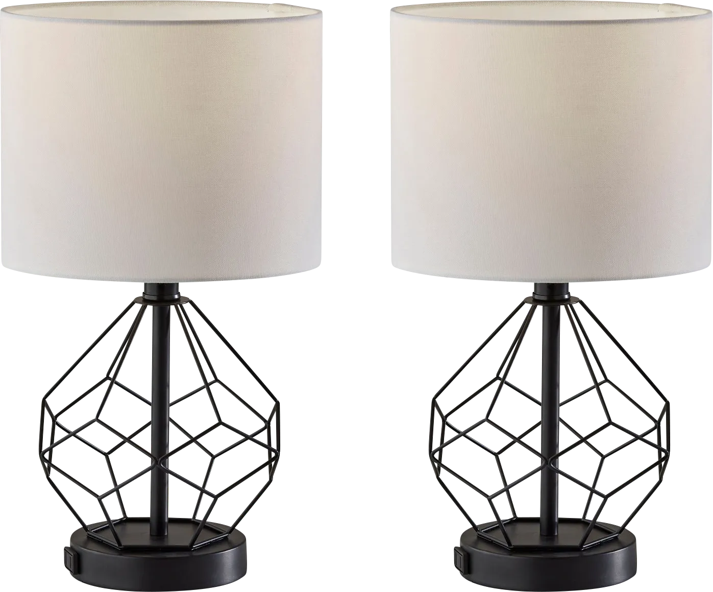 Kairo Black Lamp Set of 2 - Image 1