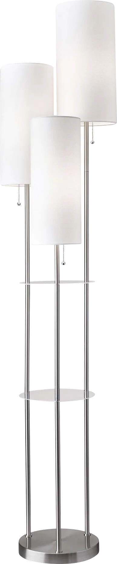 Ariella Cove Silver Floor Lamp - Image 1