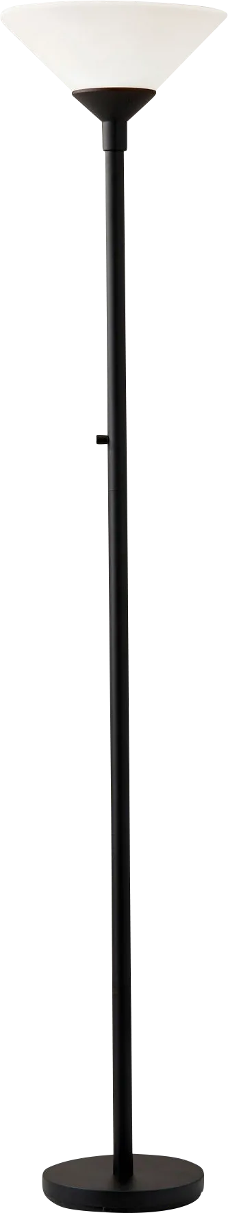 Charles Black Floor Lamp - Image 1