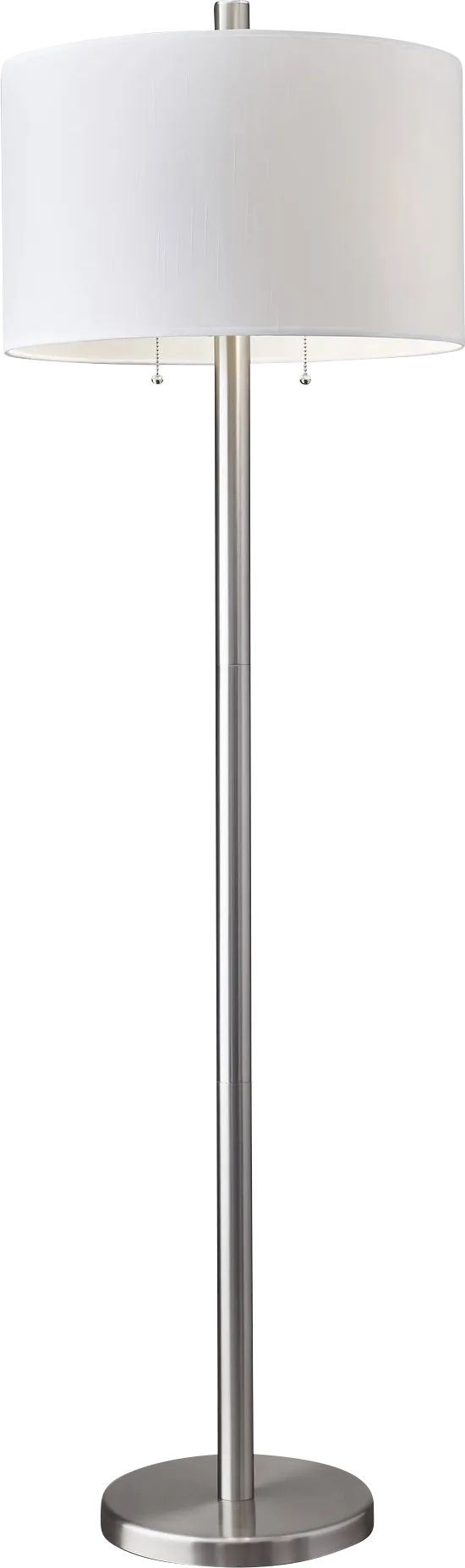 Zavian Silver Floor Lamp - Image 1