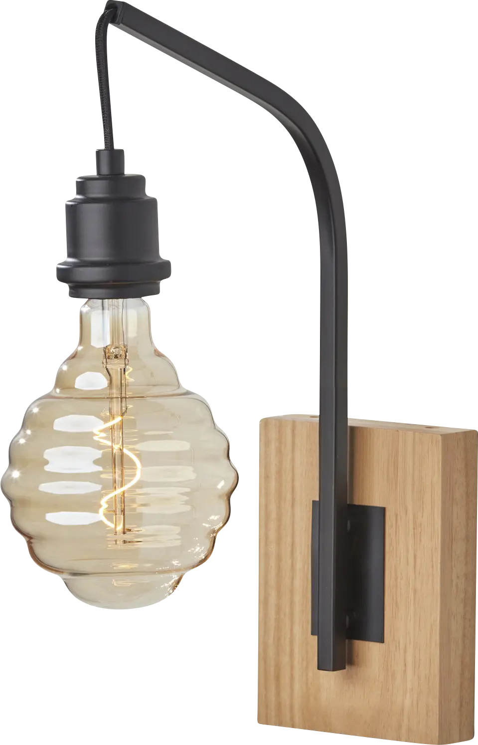 Rune Black Sconce