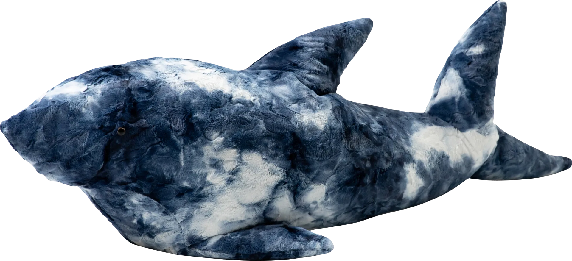 Kids Finn the Shark Tie-Dye Blue Bean Bag - Image 1