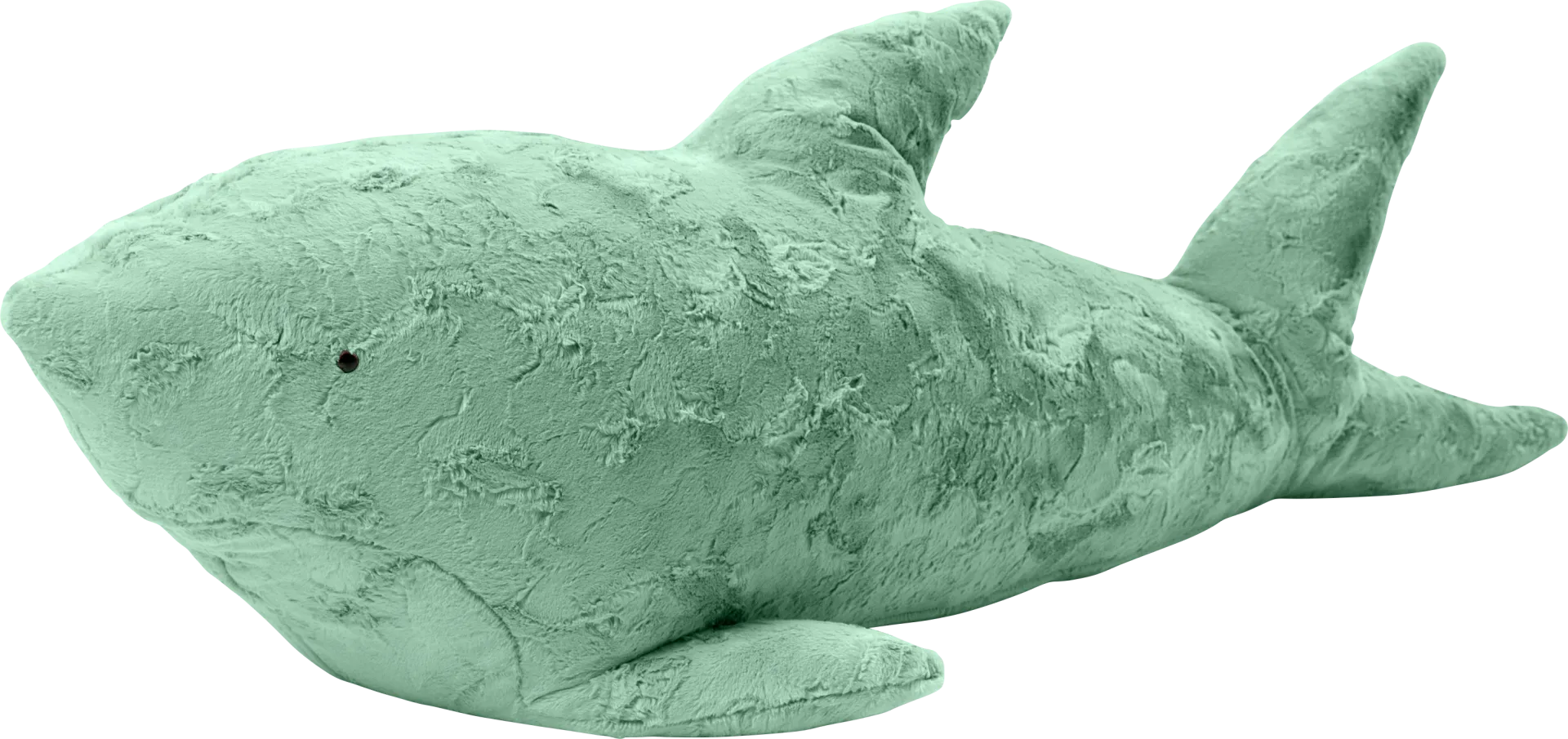 Kids Finn the Shark Green Bean Bag - Image 1