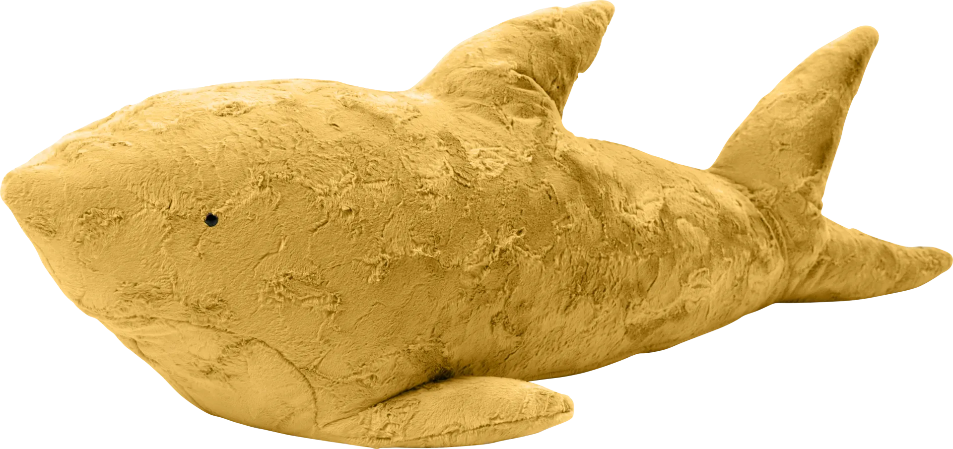 Kids Finn the Shark Gold Bean Bag - Image 1
