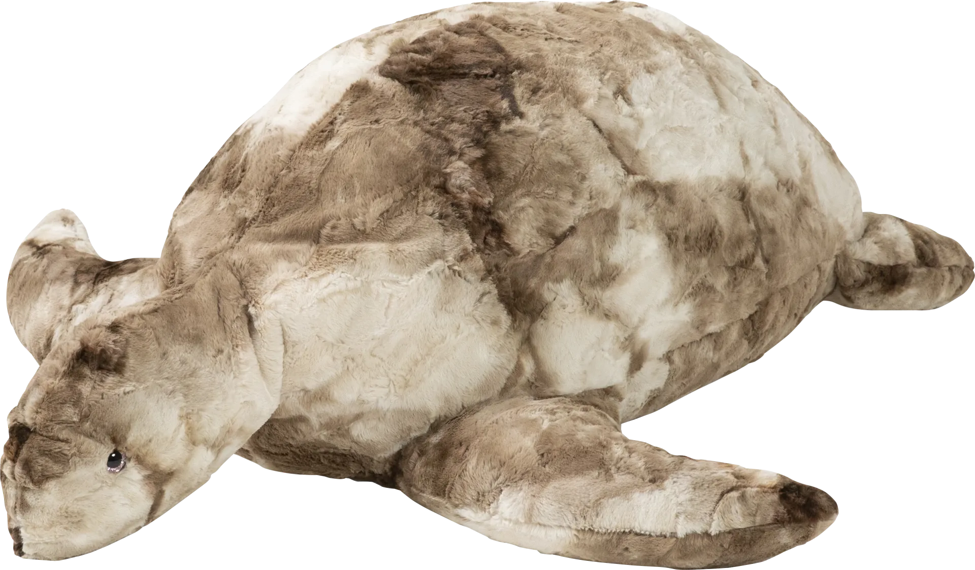 Kids Shelly the Turtle Tie-Dye Brown Bean Bag - Image 1