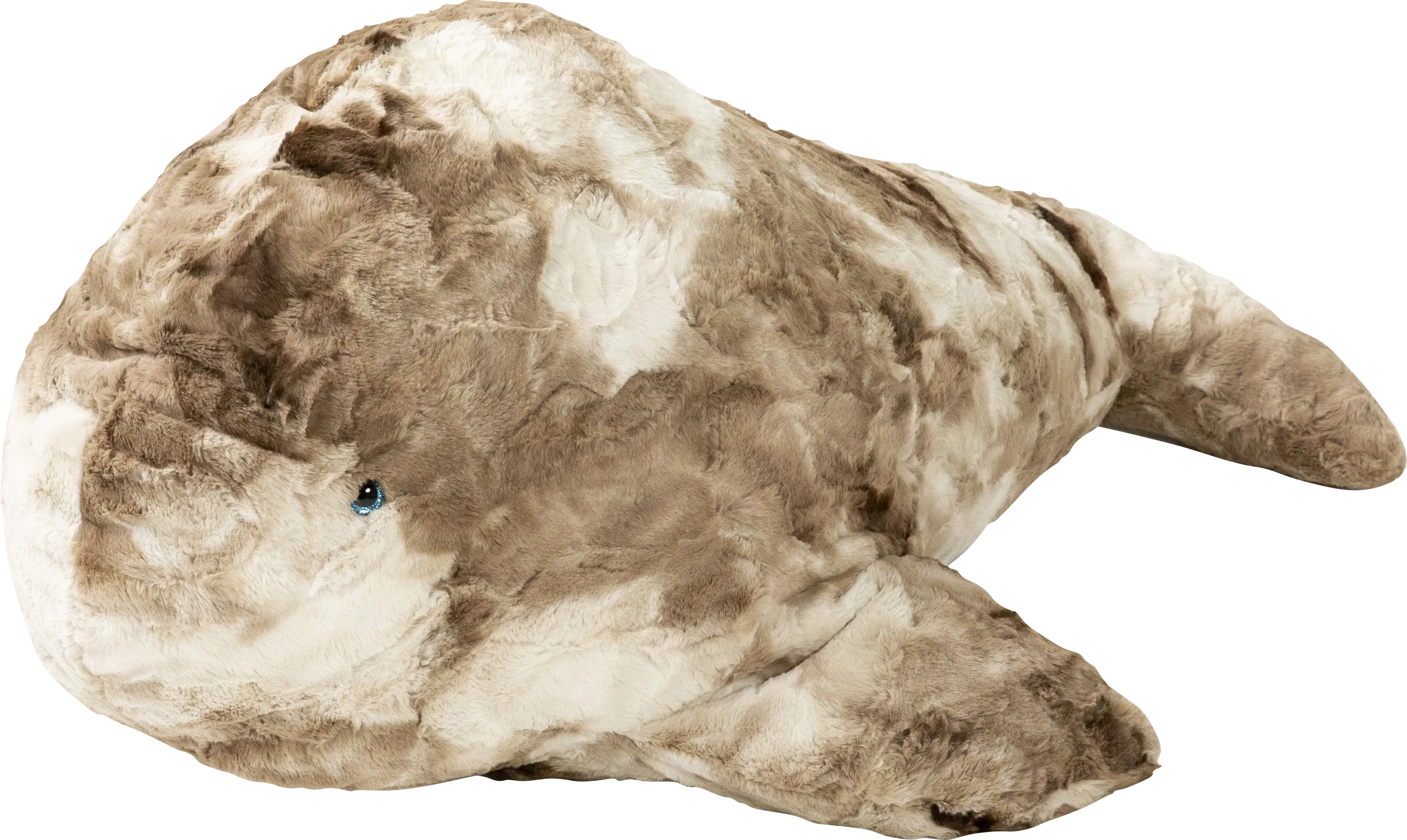 Kids Marina the Whale Tie-Dye Brown Bean Bag - Thumbnail - Image 1