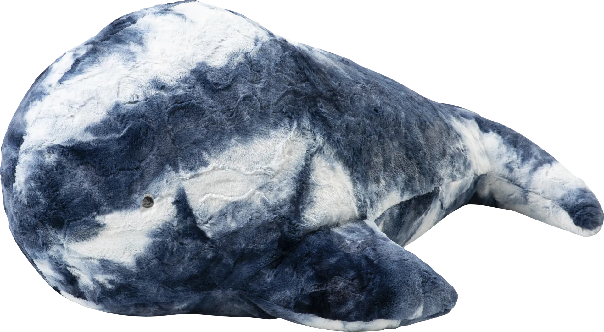 Kids Marina the Whale Tie-Dye Blue Bean Bag - Image 1
