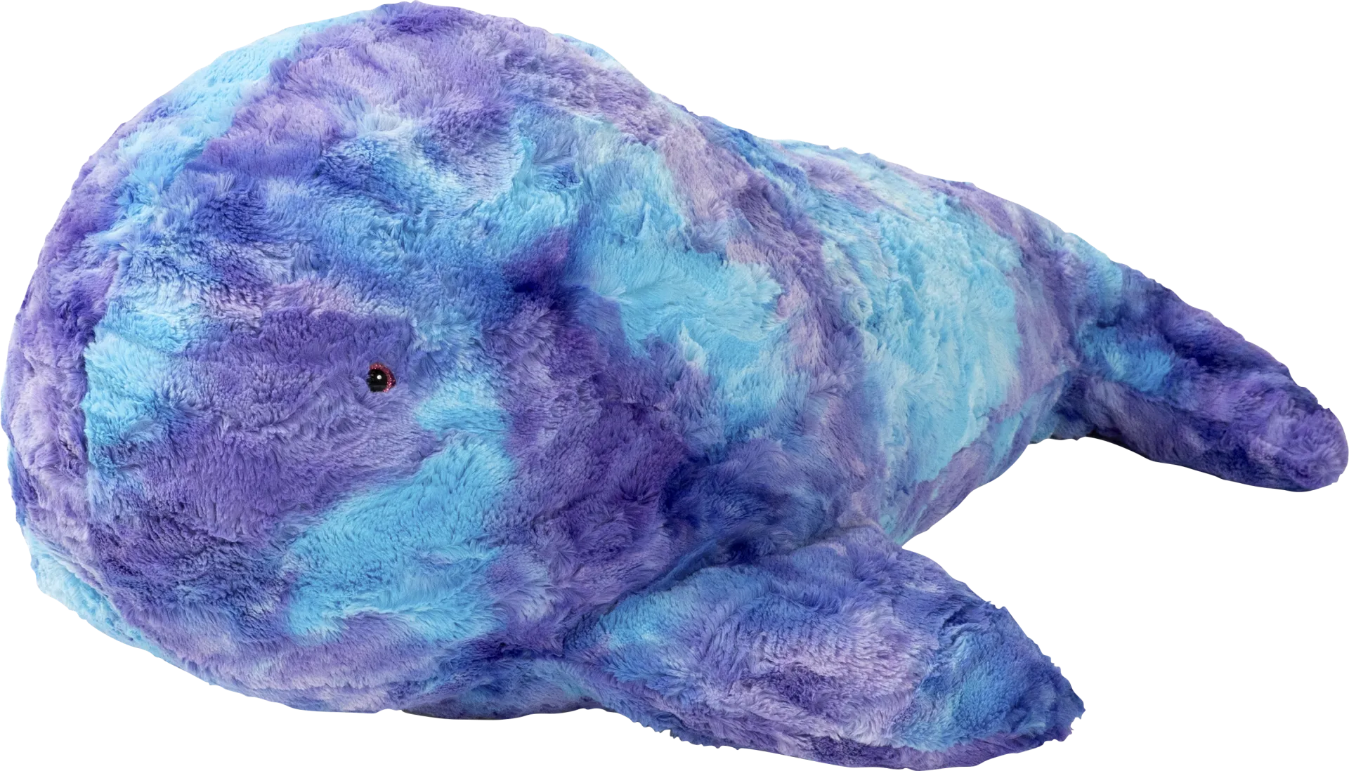 Kids Marina the Whale Tie-Dye Purple Bean Bag - Image 1