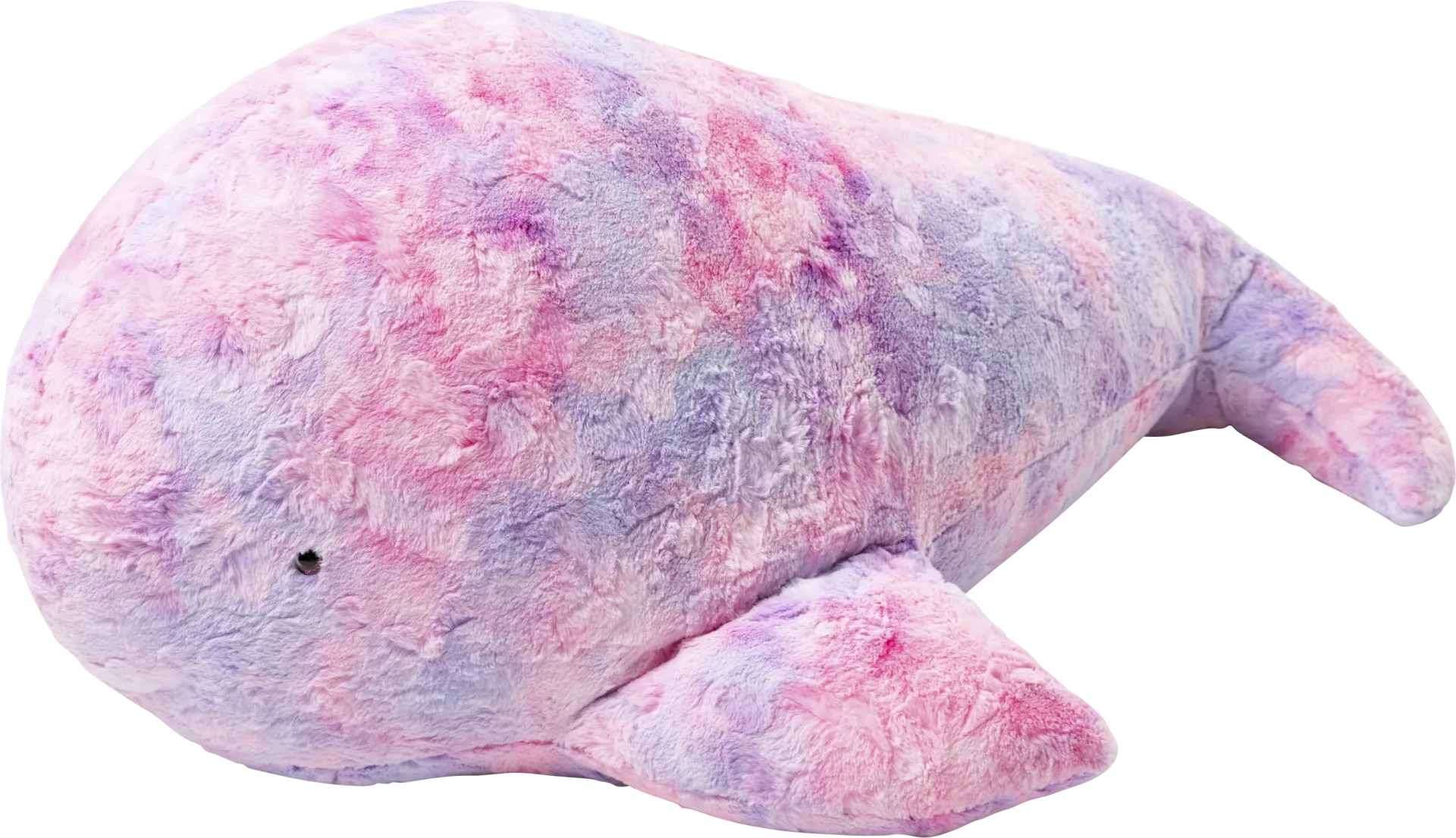 Kids Marina the Whale Tie-Dye Pink Bean Bag - Image 1