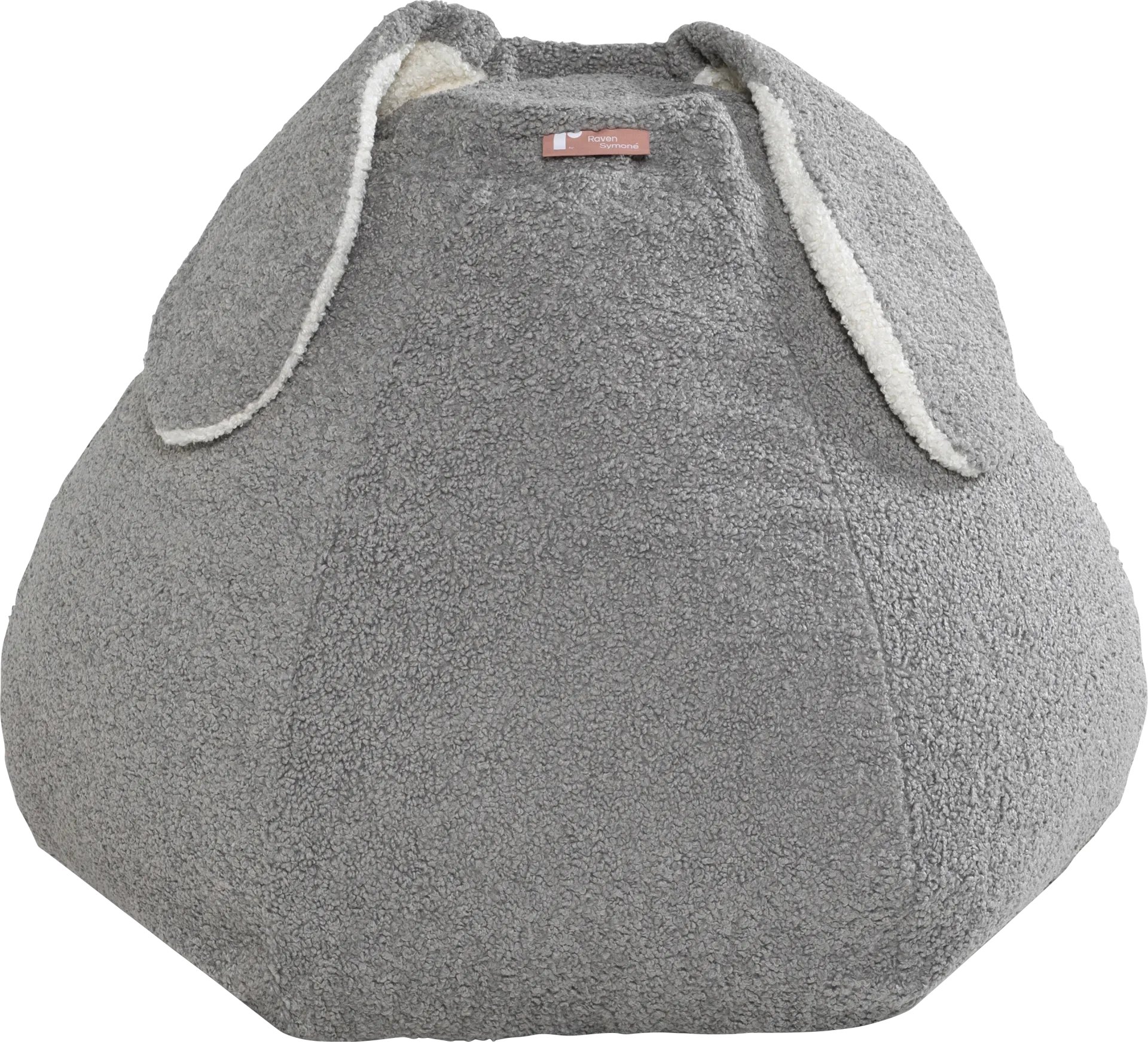Kids Bunny Gray Bean Bag Chair - Image 1