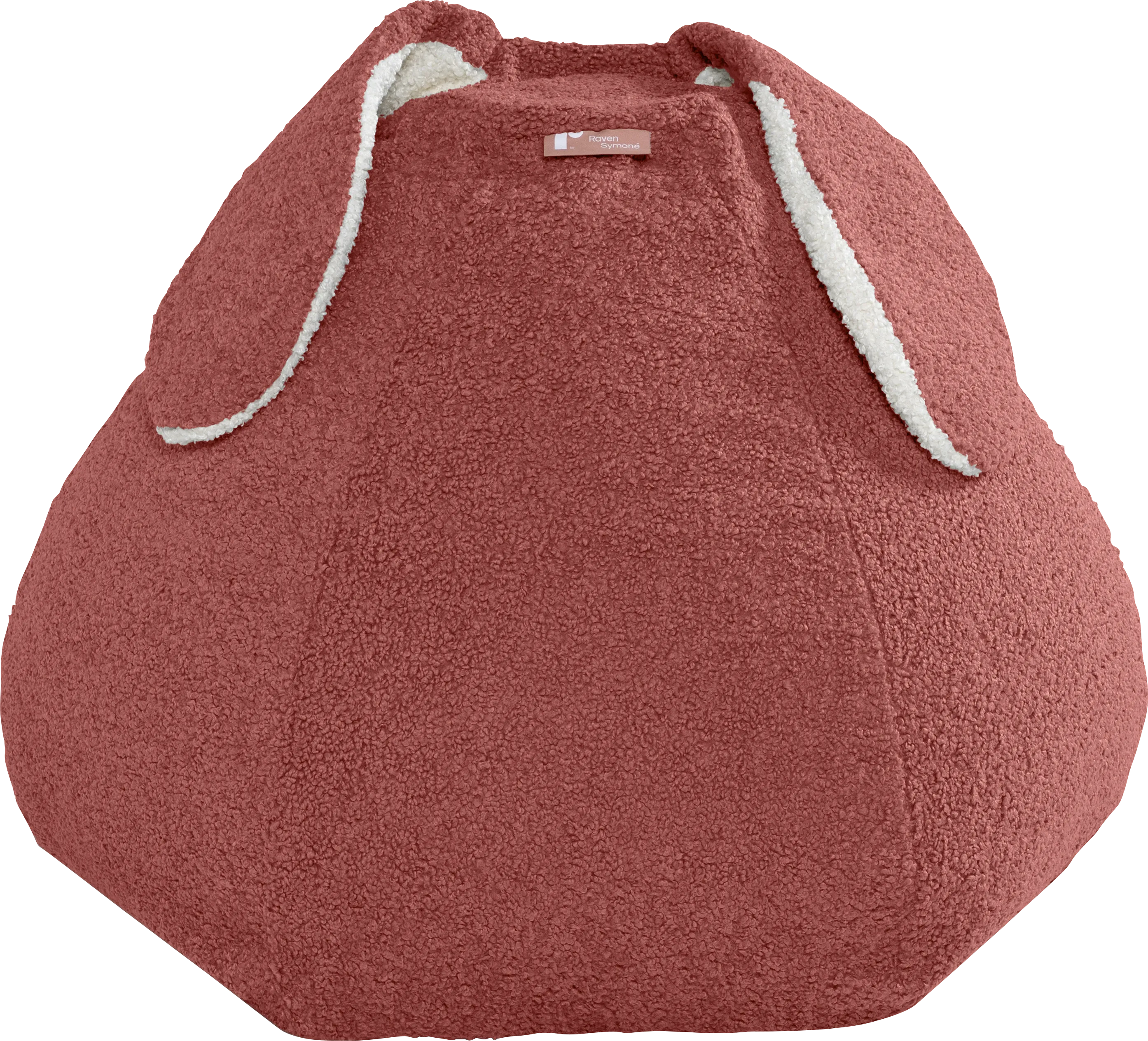 Kids Bunny Red Bean Bag Chair - Thumbnail - Image 1