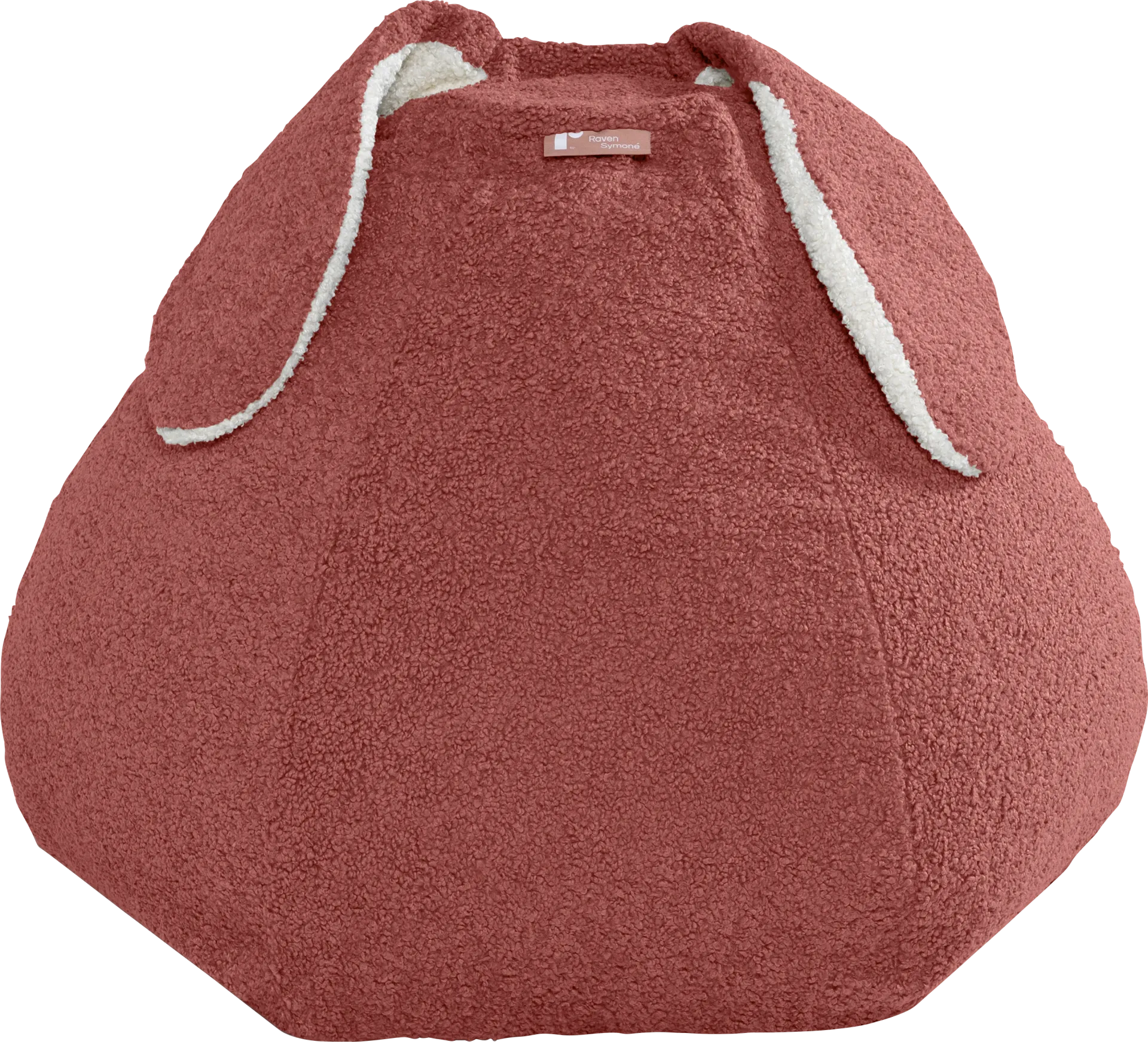 Kids Bunny Red Bean Bag Chair - Image 1