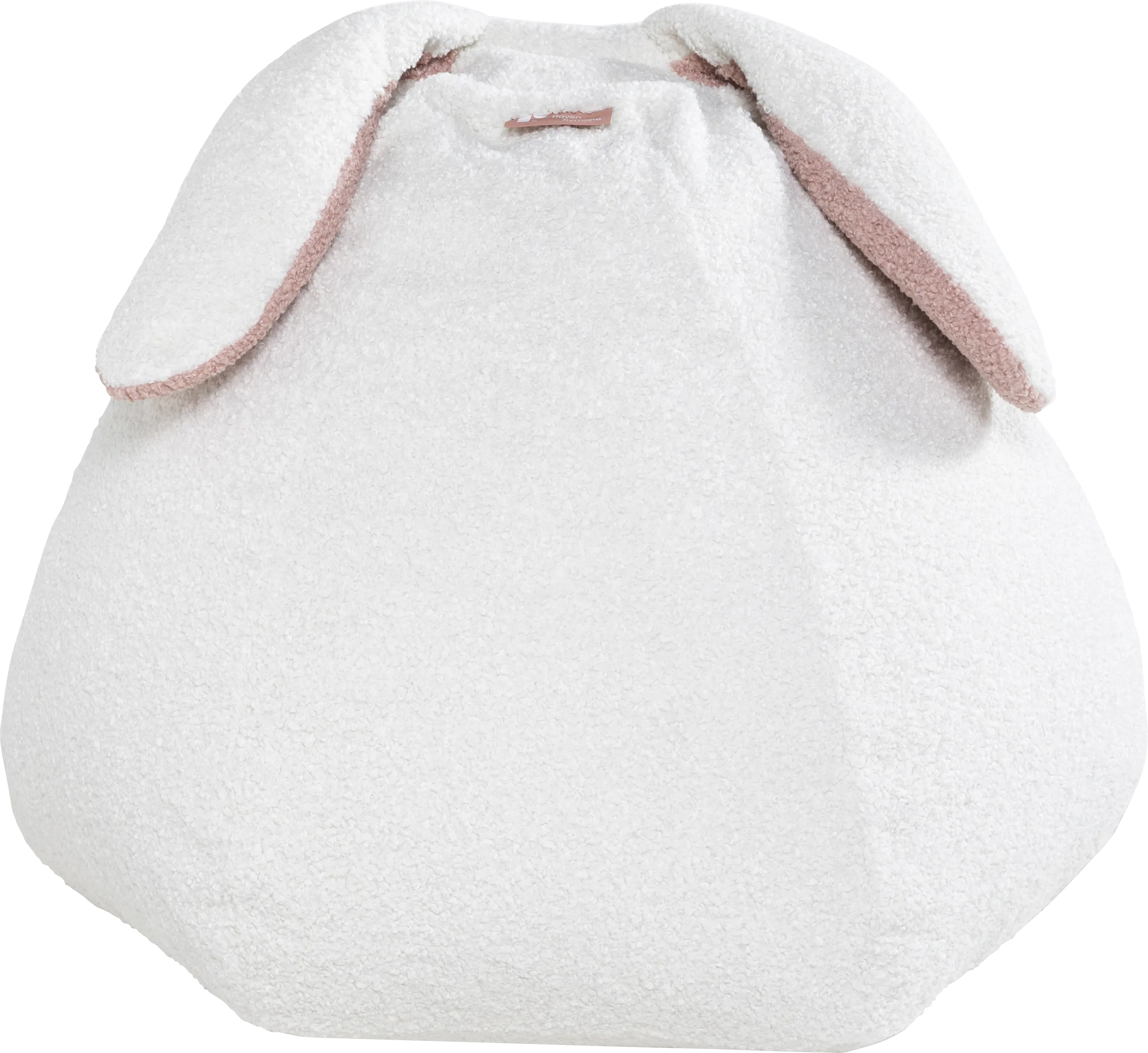 Kids Bunny White Bean Bag Chair - Thumbnail - Image 1