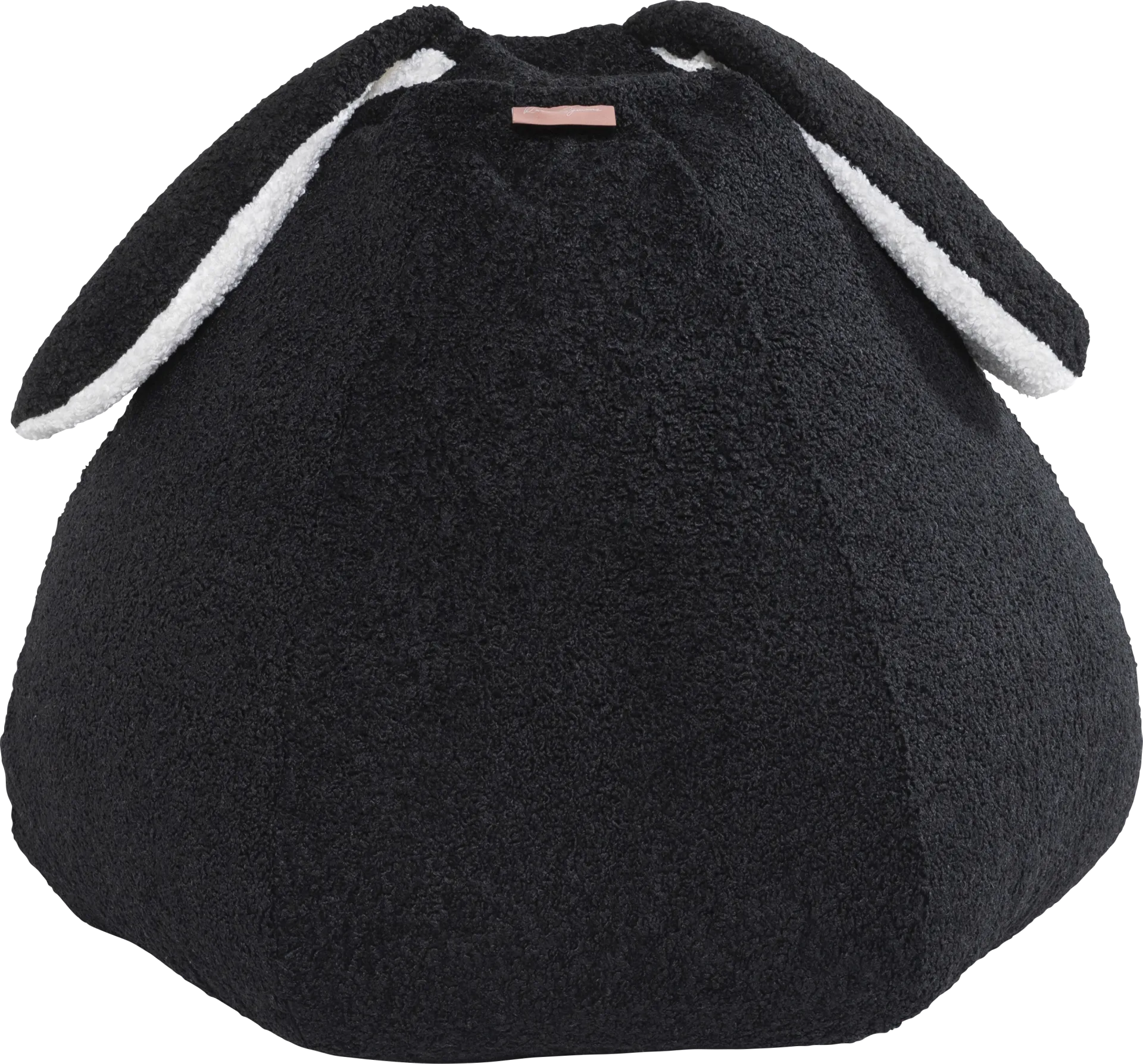 Kids Bunny Black Bean Bag Chair - Image 1