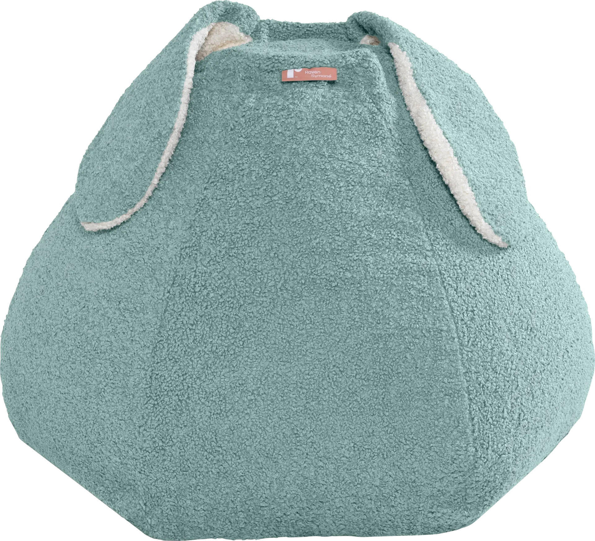 Kids Bunny Green Bean Bag Chair - Image 1
