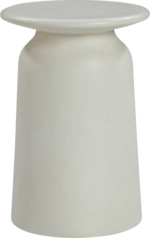 Outdoor Kante White End Table