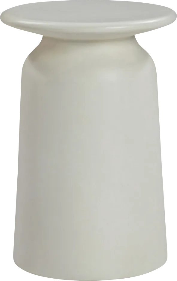 Outdoor Kante White End Table - Image 1