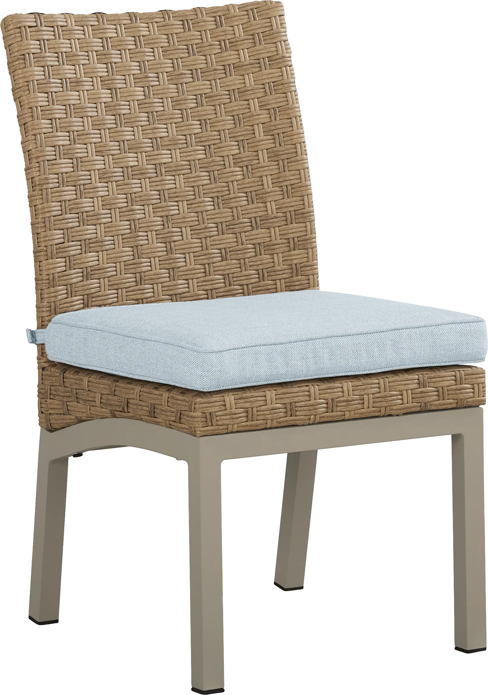 Rialto II Natural 7 Pc 71 in. Outdoor Dining Set with Sky Cushions - Image 8