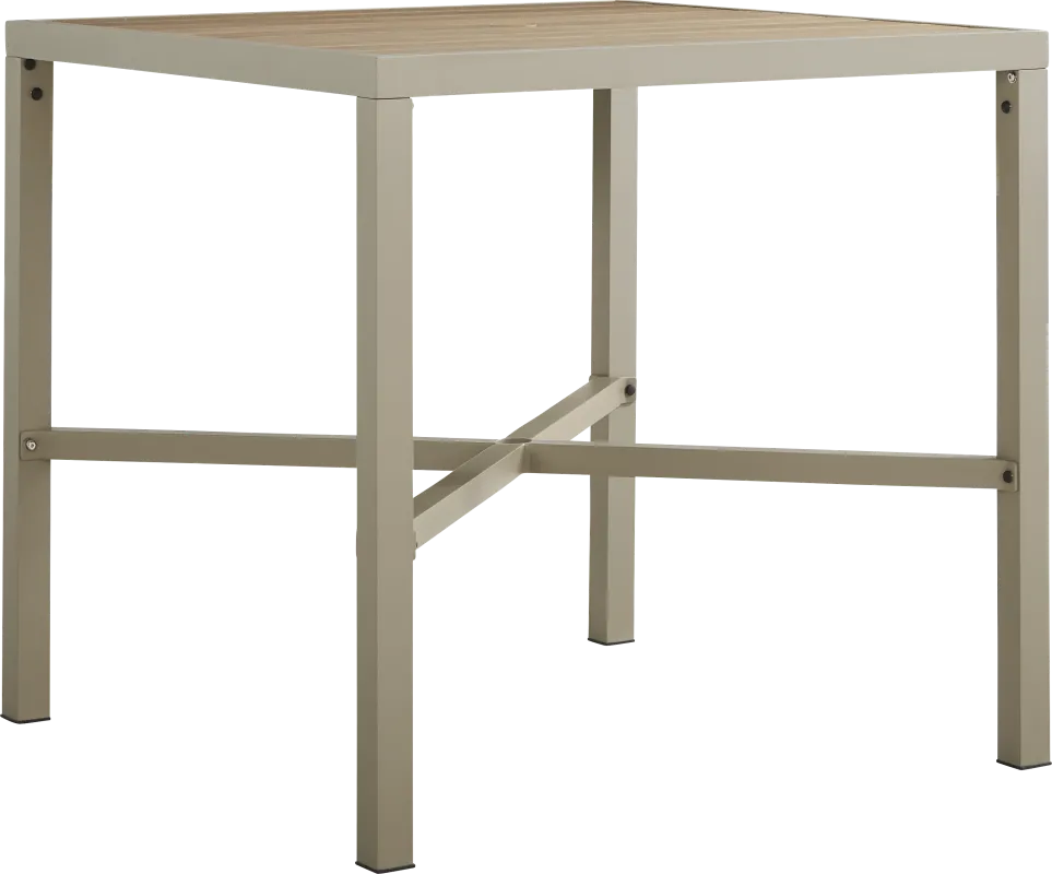 square bar height table