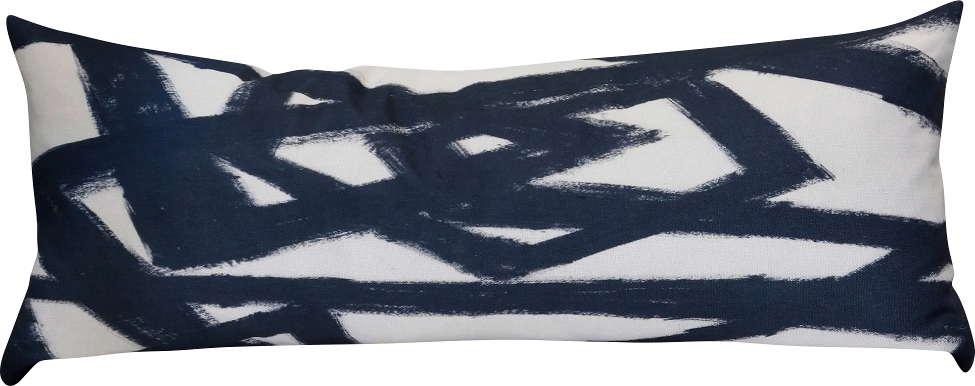 Jenine Navy Lumbar Pillow - Thumbnail - Image 1