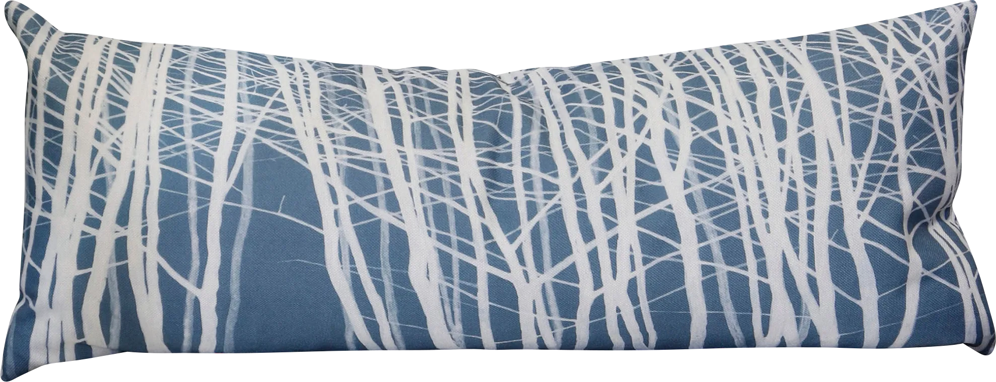 Laural Blue Lumbar Pillow - Thumbnail - Image 1
