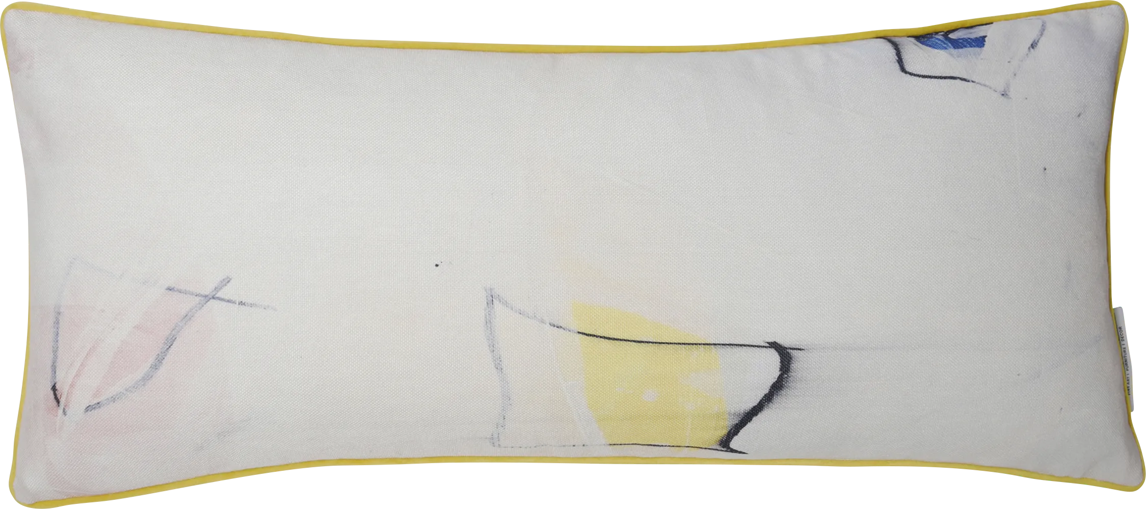 Nahuis Yellow Lumbar Pillow - Thumbnail - Image 1